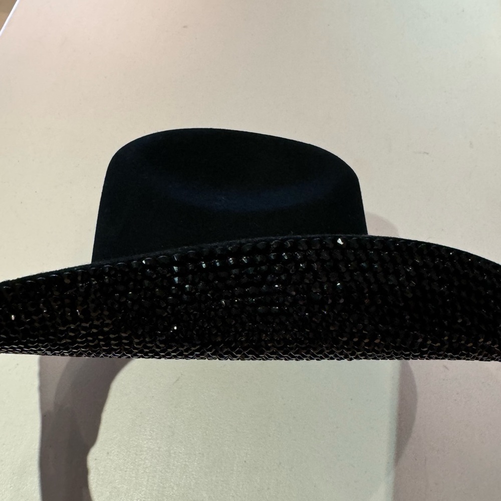 New cowboy hat with Swarovski crystal brim